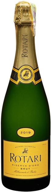 Вино ігристе Rotari Riserva D'Oro Brut 2019 сухе біле 12.5% 0.75 л